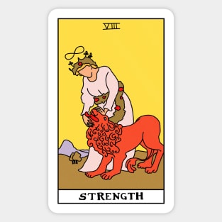 Strength Tarot Card Sticker